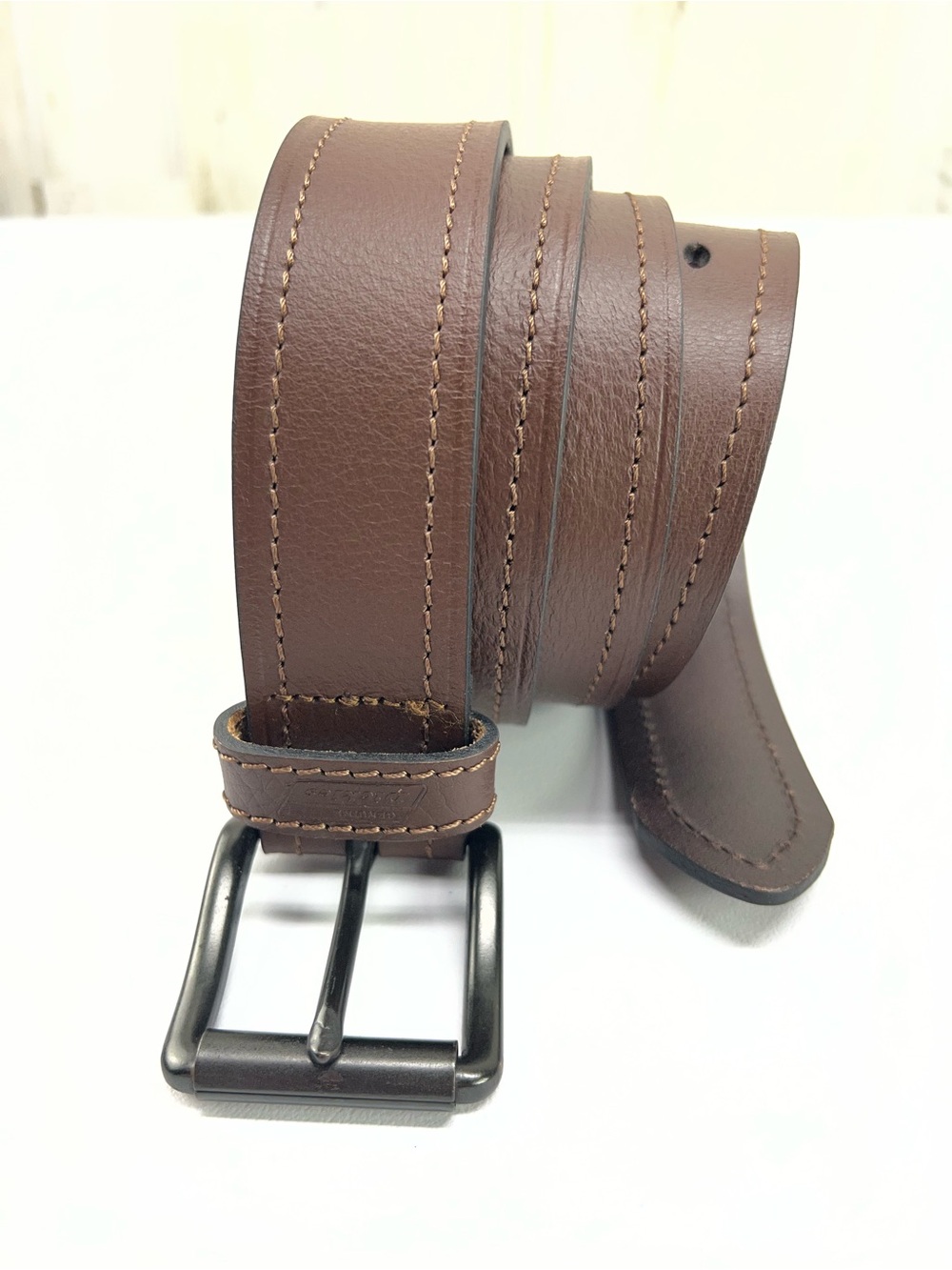 Dickies Brown Leather Mens Belt 46-48